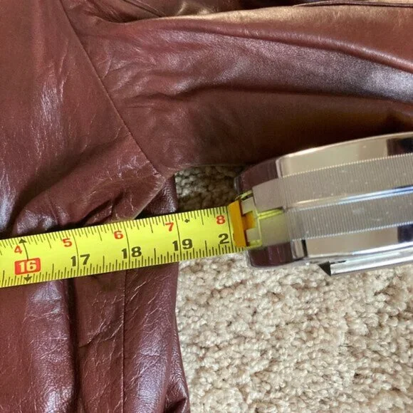 UNWORN Vintage Leather Trench Size Small Boho Spring Daily Wear NWT - Picture 9 of 11